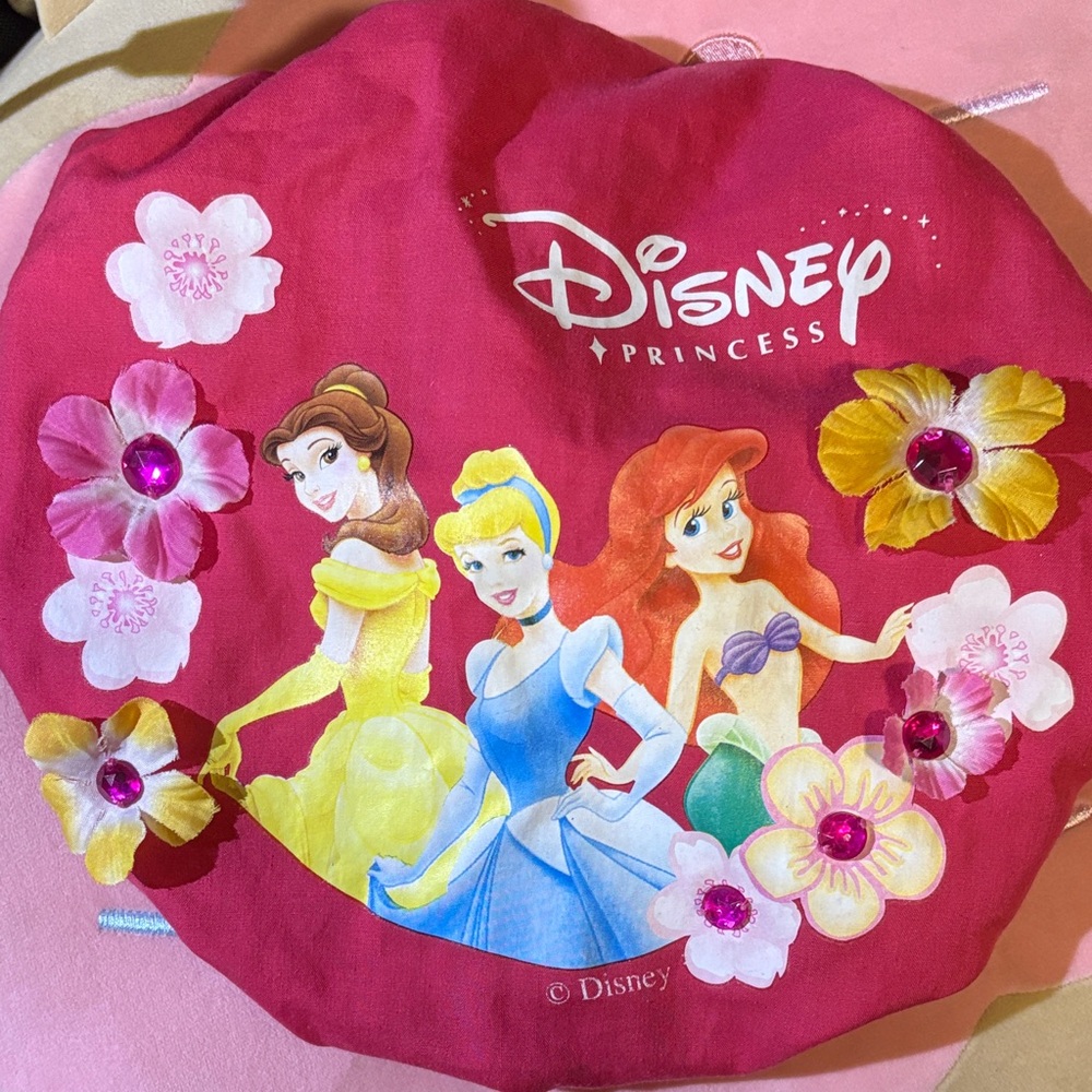 Disney Princess Pink Floral Shower Cap